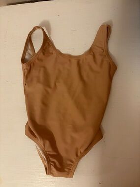 Little Surfer Dude Swimsuit in Tan